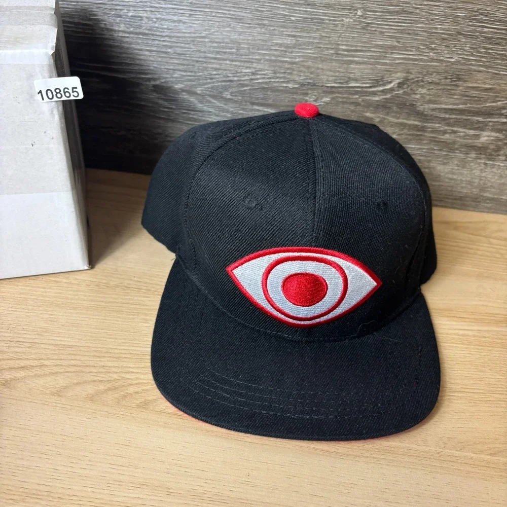 Noragami Hat Cap Snap Back Black Red Trucker Logo Adjustable
